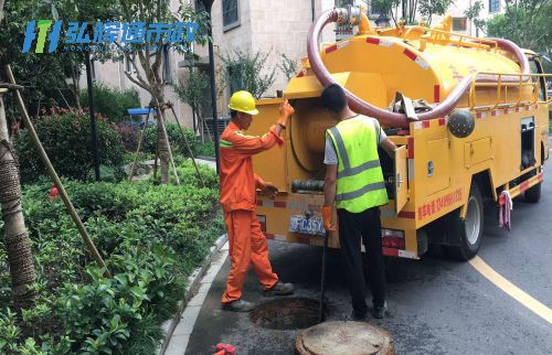 上海松江区佘山镇雨污管道清淤疏通